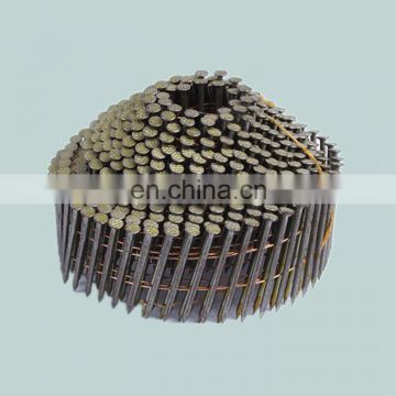 Round head roofing coil nails for pallet