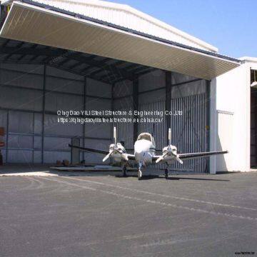 Prefabricated Q345B Steel Structure Aircraft Hangar / Hall Price with nice design