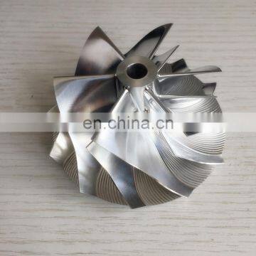 RHG6 65,00/82,05 мм 6+6 лопастей высокопроизводительный турбо-алюминиевый 2618/фрезерованный/ брусок компрессорного колеса для обновления Chevy 6,6 л photo-2