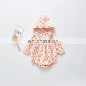 2020 Full Sleeve Children Clothing Spring Autumn Button Baby Flowers Girl Romper photo-3