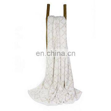 Faux Fur Reversible Throw Blanket Super Soft Fuzzy Fur Sherpa Blanket Warm Winter Blanket photo-3