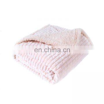 Promotion Super Soft 2ply Jacquard Flannel Fleece Sherpa Blankets Borrego Sublimation Blanket photo-2