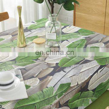 New Product Table Cloth Leaves Printed Hotel Table Cloth Rectangle Table Cloth photo-5