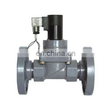 UPVC or CPVC,2/2-way pilot-operated piston solenoid valve/stainless steel solenoid valve with flange