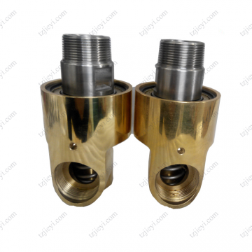 1'' G thread connection high quality high speed rotary union for cooling water, hydraulic oil, air