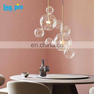 Modern Clear Glass Bubble Lamp Chandelier For Home Decor Fixture Clear Glass Ball Pendant Lamp photo-4