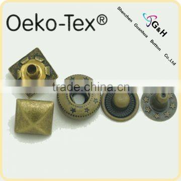 OEKO TEST 12.5mm 486# alloy colthes snap button