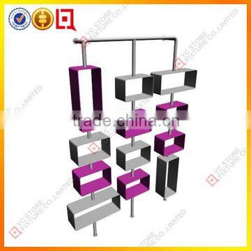 2 Tiers and 4-hooks Bag Display Rack photo-5