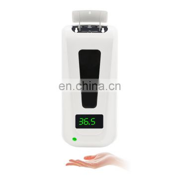 New Design 2000ml Body Temperature K9 Pro Thermometer Wall Mounted Automatic Soap Dispenser Dispensador de Jabon