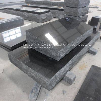 Black Granite Headstones Base Monument Cemetery Granit Stone Grey American Style India Pure Customized