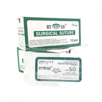 Polyester Non-Absorbable Suture With Needle _Shangdong Haidike Medical Products photo-5