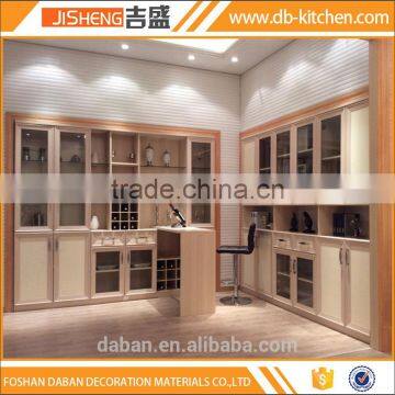 Modern open wardrobe design and book cabinet