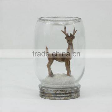 Reindeer Ceramic Decoration,Animal Glass Decoration,Handstand Glass Decoration