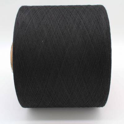 Wenzhou Manufacturer Supplies 60/40 Polyester-cotton Knitting Gloves Yarn Ne6 Black Yarns photo-4