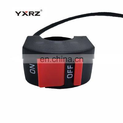 Factory universal waterproof start and stop On-Off button two three wires motorcycle handlebar switch