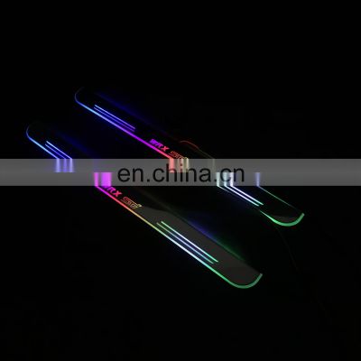 Led Door Sill Plate Strip Welcome Light Pathway Accessories for subaru wrx sti dynamic sequential style