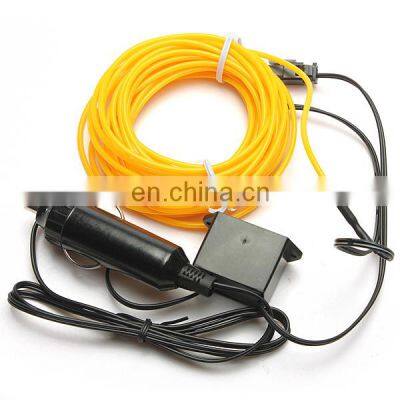 10 Colors Flexible For El Wire Rope Tube Neon Cold Light Glow Party Car Exhaust Convertor Decoration With 12V Inverter