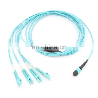 SM Om3 Om4 Multi-Mode 8/12-fiber MTP/MPO-LC Breakout Fiber Patch Cord photo-4