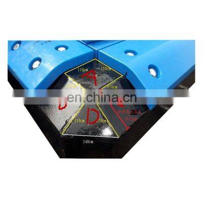 UHMWPE plastic corner pad for marine dock bumper fender pads