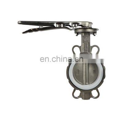 Tyco Valve PN10 PN16 EPDM Rubber Seat Cast Iron Ductile Iron Handle Double Flange Type Butterfly Valve