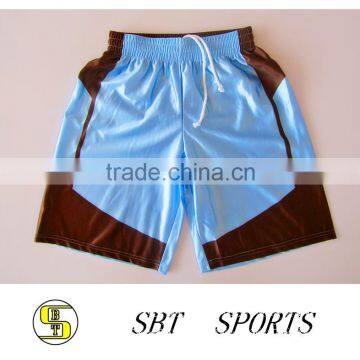 blue custom sublimation wholesale basketball shorts for men