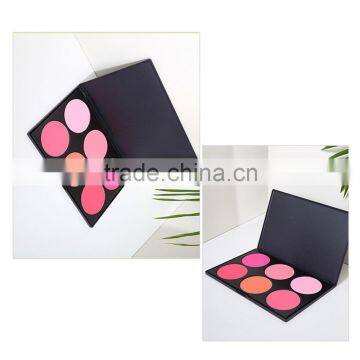 6 color bronzer powder blusher organic blush