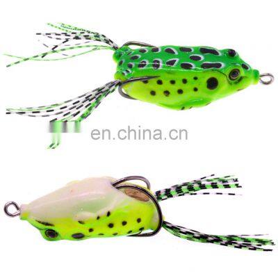 wholesale Topwater Soft lure 14G fishing frog for reservoir pond stream ocean sea fishing