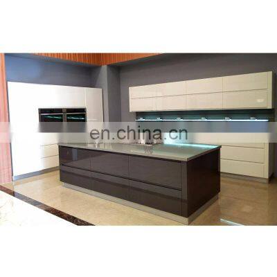 2020 Latest Wholesale Matt Black Lacquer Design Kitchen or PVC Finish Modern Kitchen Cabinet