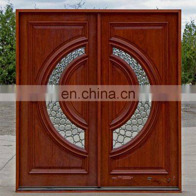 Wood exterior doors double entry wood doors wood panel door design