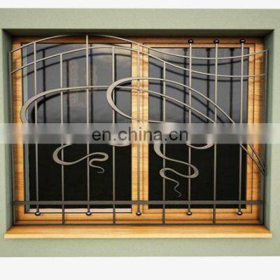 Simple Modern Security Grill Design Bars Wrought Iron Window for Windows Bars photo-2