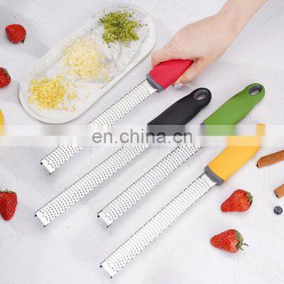 Factory Supply Pp TPR Handle Grater Stainless Steel Butter Promotional Travel Knife Cheese