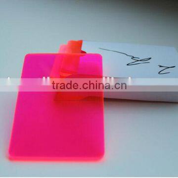 Colorful Customized Fluorescent Acrylic sheet