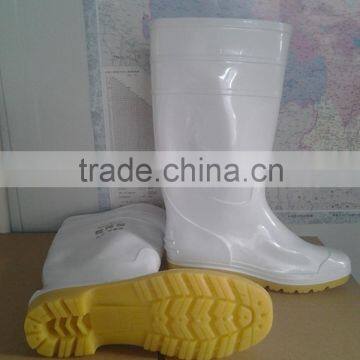 pvc rain boots with in food industry safety shoes