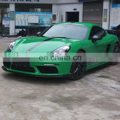 Runde Carbon Fiber Material Front Lip Rear Lip Side Skirt Spoiler Side Tuyere For Porsche Boxster 718 YG Style Body Kit