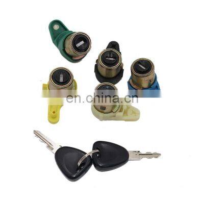 High Quality Door Lock Set 5 Pcs + 2 Keys 7701472590 for RENAULT KANGOO 97-10