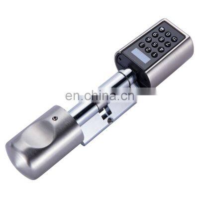 Intelligent fingerprint door lock USB backup  cylinder electronic lock