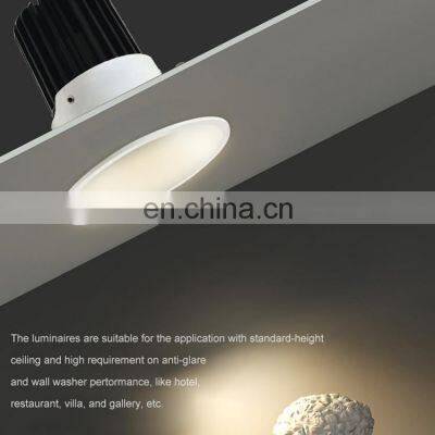 2022 Design Modern Round Sand White Ceiling Recessed Mount IP20 10Watt 12Watt 14Watt Led Downlight