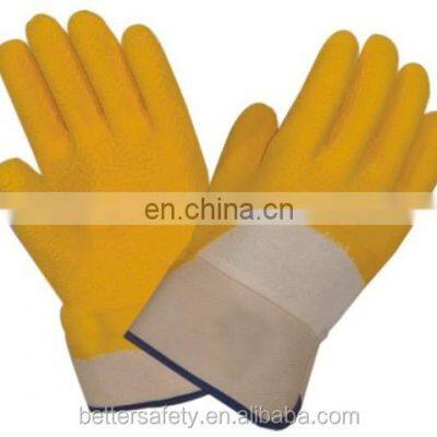 Cotton Yellow Latex Coated OEM Wholesale Work Gloves buy from china online