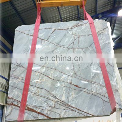 New Arrival Luxury Product Deep River Gray Polished Marble 2cm thickness Slabs Made in Turkey Factory