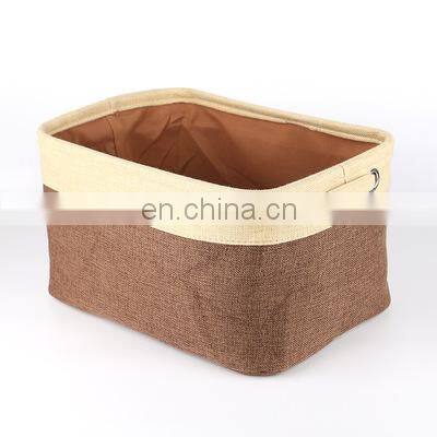 New Japanese Stackable Clothes Storage Fabric Foldable Storage Box Linen Clothes Storage Baskets Box for Household photo-2