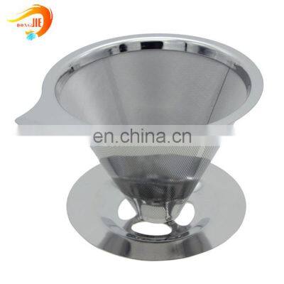 Reusable Pour Over Metal Coffee Filter Dripper Maker photo-4