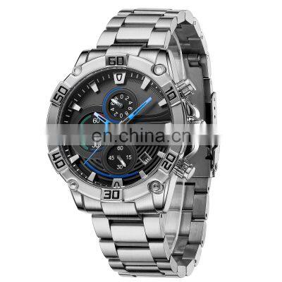 NIBOSI Mens Fashion Casual Quartz Chronograph Watches Fashion Luminous Stainless Steel Band Wristwatches for Men Custom 2524
