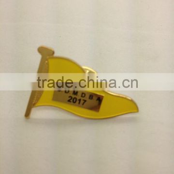 Custom national flag yellow letter peace symbolize