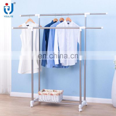 High quality double-pole extendable clothes hanger