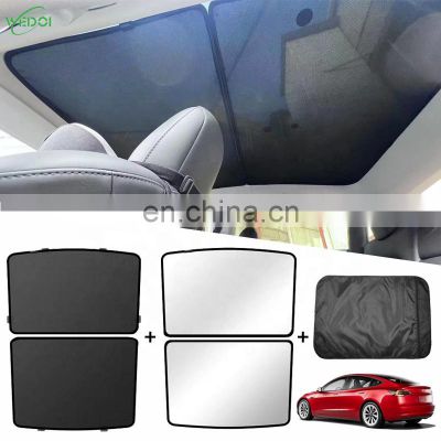 2022 Upgrage Car Sunshade for Tesla  Model Y Top Glass Roof Sunshade Tesla  Accessories Customized Sunroof for 2022 Model Y