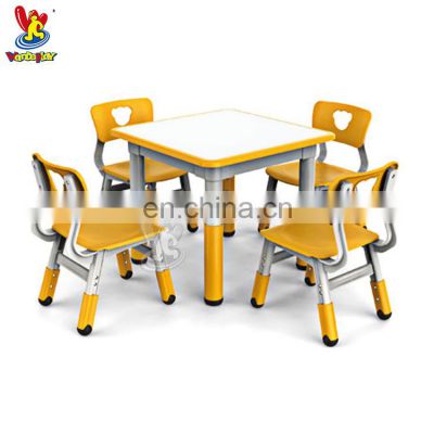 Kids Indoor Table and Chair Plastic Furniture Set for Children's Rooms