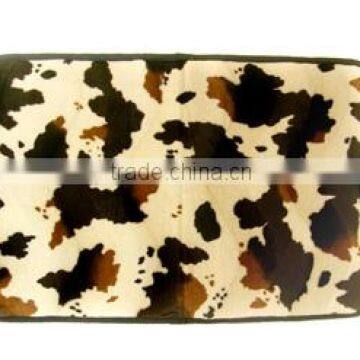 China Factory Wholesale Leopard Print Polyester Bath Mat