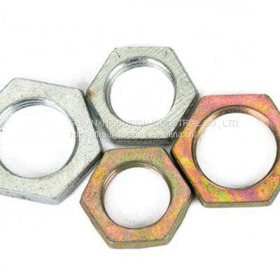 Unchamfered Hexagon Thin Nut , 4.8 6.8 Grade Thin Lock Nuts DIN Standard photo-3