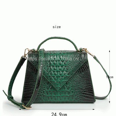 Amazon Best-selling Crocodile Print Handbag the Middle-east Hot Style Ladies Bags in Stock photo-3