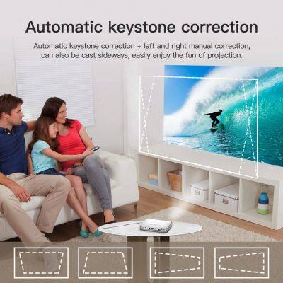 Newest WOWOTO T9S 3D Portable Smart Android Projector 4K DLP Battery Wifi Mini Home Cinema Projector photo-3